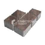Тротуарная плитка Антик, яшма на камне, 4 см